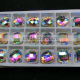 Heart Shape Crystal Glass Bead for Belt Decoration ab Color thumbnail-3