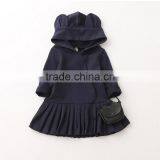 High Quality 2017 Autumn Long Sleeve Kids Girl Dress With Hat/Cap thumbnail-2