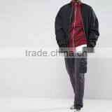 2017 Competitive High Quality New Design Durable 100% Cotton Soft Touch Knit Funnel Neck Burgundy Running Casual Men Jumper thumbnail-4