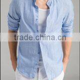 Men's White Linen Shirt HOT! MSRL0046 thumbnail-1