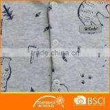 New Fashion Animal Printed Long Sleeved Cotton Baby Clothes Romper thumbnail-3