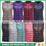 2017 New Product Pure Color Winter Windproof Warm Women Padded Down Vest thumbnail-1