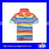 Low Price Clothes for Children Fashion Cheap Stripe Kids Polo Shirt Wholesale thumbnail-3