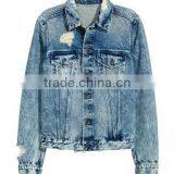 2017 New Arrival Wholesale Cheap Blue Denim Jacket Women thumbnail-4
