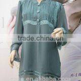 Lady Cotton Embroidery Blouse Skirt thumbnail-4