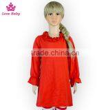 Best Selling Red Long Sleeve Girl Latest Design Spring Tops LBF2015122503 thumbnail-2