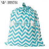 Monogramed Chevron Laundry Bag With Drawstring thumbnail-3