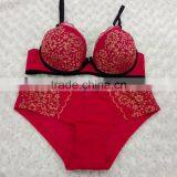 2017 New Design Fitness Attractive Bra Ladies Sexy Underwear Fancy Lace Bra Panty Set thumbnail-5