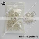 Nail Art Metal Stud 5.5x8mm Oval Silver Decorative Metal Studs for Nails thumbnail-3