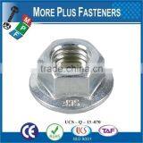 Made in Taiwan DIN 6923 Steel Class 8 Zinc Plated Stainless Steel Flange Nut DIN 6923 thumbnail-5