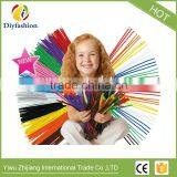 Hot Selling Double Color Chenille Stem Cure- Pipe Cleaners DIY Handicraft Creative Toys for Kids thumbnail-3