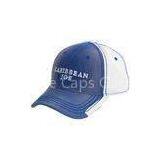 Flat Embroidery Cotton Baseball Caps , 6-Panel Summer Hats For Men With Metal Logo Buckle thumbnail-1