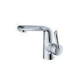 Modern Deck Mounted Basin Mixer Faucet / Single Hole Chrome Basin Mixer Taps HN-3A36