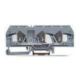 IEC 800V 18A UL 600V 10A 3 Conductor Through Spring Terminal Blocks Of Front - Entry