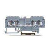 IEC 800V 18A, UL 600V 24 - 16 AWG 4 Conductor Through Spring Terminal Block Of Front - Entry