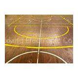 Smooth Recycled Sports Wooden Flooring , Indoor Hardwood Basketball Court