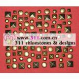 311-copper Studs Alloy Studs-hot-fix Heat Transfer Rhinestone Motif Design 3