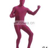 Wholesale Unisex Wine Red Spandex Lycra Full Body Sexy Catsuit Zentai Costume
