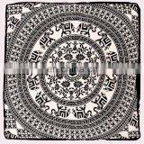 Indian Handmade Elephant Mandala Floor Pouf Cover Cheapest Cushions Handmade Dog Bed Cover thumbnail-2