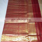Women's Dress Indian Ethnic Zari Work Pallu Silk Sari Wedding Wear Saree thumbnail-2
