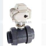 Electric Plastic UPVC Ball Valve With PVC thumbnail-1