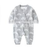RTS Baby Toddler Newborn Rainbow Romper Winter Jumpsuits Sweater Romper thumbnail-4