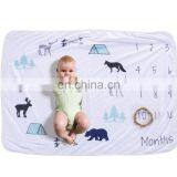 Premium Cotton Baby Milestone Blanket Monthly Fleece Blanket thumbnail-4
