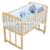 Cute Design Cartoon Printed 5PCS Multi Size 100% Cotton Fabric Hard Cotton Filled Baby Crib Bedding Set With Wholesale Price thumbnail-2