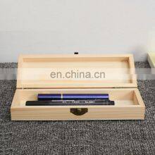 Wooden Flip Pencil Case Solid Wood Multifunctional Stationery Box Customized Wooden Pine Jewelry Packing Box thumbnail-5
