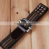 man and boys Fashion Woven Jeans belt with studded