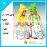 Free Sample 100% Cotton Kids Hooded Poncho Terry Towel With High Quality thumbnail-1