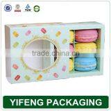 300 Gsm White Paper Box Packaging Without Glue/macaron Box Paper Packaging
