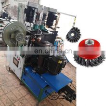 Twisting Hard Drawn Wire Wheel Brush Metal Rust Removal making machine and production line