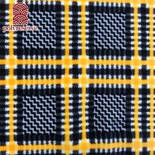 POLYRESERVE Hot Sale Plaid Design 95% Polyester Super Soft Velboa With Spandex