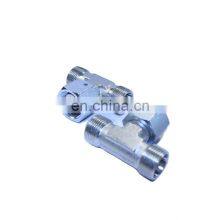 China Supplier BC/ BD-RN Female Screw Thread Hydraulic Pipe Fittings Tee With Swivel Nut