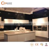 American style classic wooded kitchen cabinets from china,pvc coated kitchen cabinet
