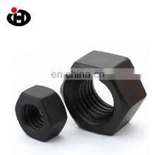 Support custom high quality carbon steel black hex thin nut M20