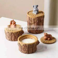 Eco-Friendly Custom Cement Candles Jar Holder Container Home Decoration Luxury Fragrance Scented Soy Wax Candles thumbnail-2