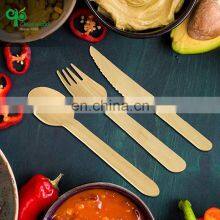 Yada Natural Disposable Wood Cutlery Restaurant Catering Tableware Utensils Knife Fork Spoon thumbnail-5