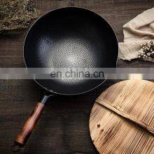 Heavy Duty Non-stick Chinese Cast Iron Wok thumbnail-3