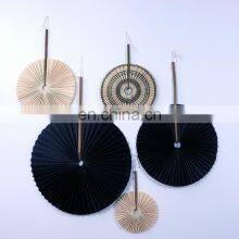 Collection Of Handwoven Bamboo Fan Wall Hanging Set Custom Color High Quality Cheap Wholesale Vietnam Manufacturer thumbnail-1