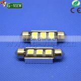 No Errors Canbus C5W Festoon 3 Led Smd 3SMD 5050 36mm 39mm Car Led License Plate Light