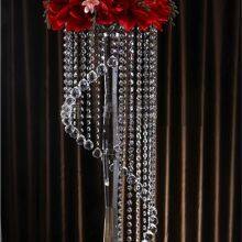 New Arrival Candlestick 6 Arms Branch Candle Holder Wedding Crystal Glass Candelabra thumbnail-2