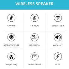 Portable Wireless BT Speaker Wireless Waterproof Outdoor USB Speakers Support AUX TF Subwoofer Loudspeaker thumbnail-2