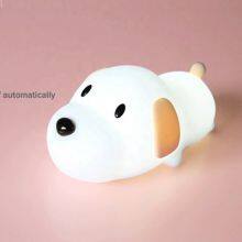 Drop Shipping Dog Night Light Silicone LED Lamp Colorful Rabbit Shaped Touch Sensor USB Charging Silicon For Kids Gift Sleeping thumbnail-1