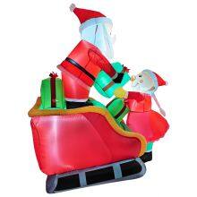 Christmas Outdoor Decor With Santa Inflatable – Perfect for Xmas Decor thumbnail-3