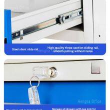 Anti-Corrosion Industrial Worktable for Heavy Duty Metalworking, Powder Coated Steel Workbench With Integrated Tool Rack and Cabinet, Best Selling thumbnail-3