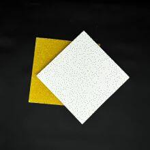Mineral Fiber Panel for School Classroom Ceiling 15mm Smooth White Soundproof thumbnail-5