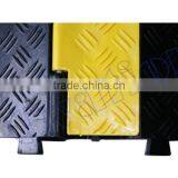 Cable Protector 2 Channel Black&Yellow Rubber Cable Cross Event Plastic Cable Channels thumbnail-2