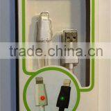 Colorful Durable Flat Micro Charging USB Data Cable Led Light thumbnail-4